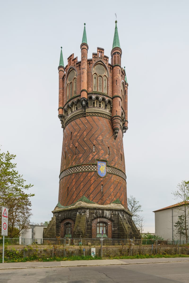 Rostock Water Tower, Mecklenburg-Vorpommern, Germany (1903).jpg